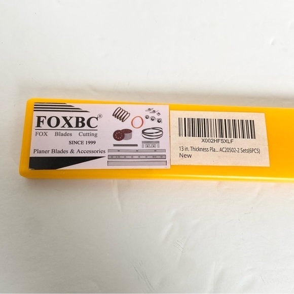 FOXBC Fox Blade Cutting 13 Inch AC20502-2 Sets (6PCS) Planer Blades - Picture 3 of 15